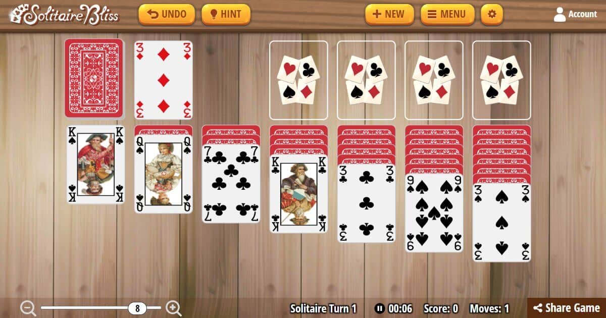 Play Solitaire online for free. Enjoy a modern & stylish version of this  classic card game. Play online …