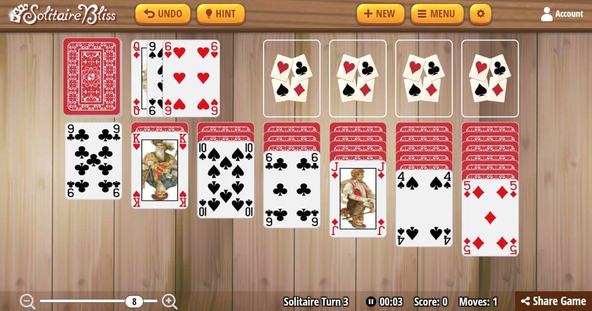 Klondike Solitaire (Turn 3) - Play Online & 100% Free