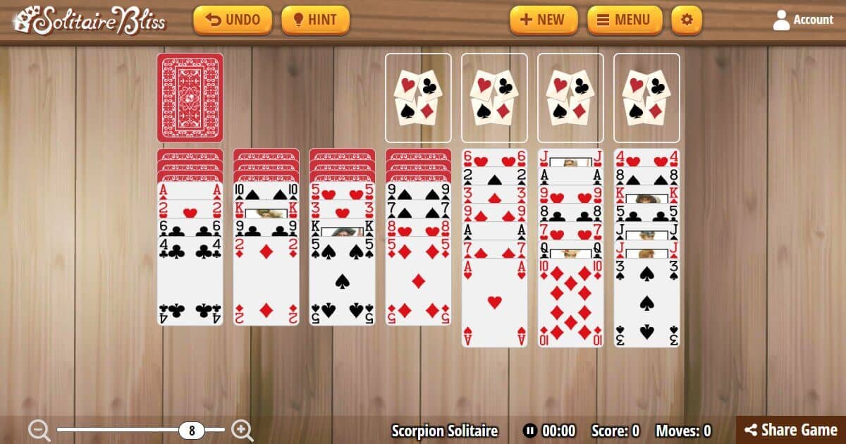 Play Scorpion Solitaire - Solitaire Bliss