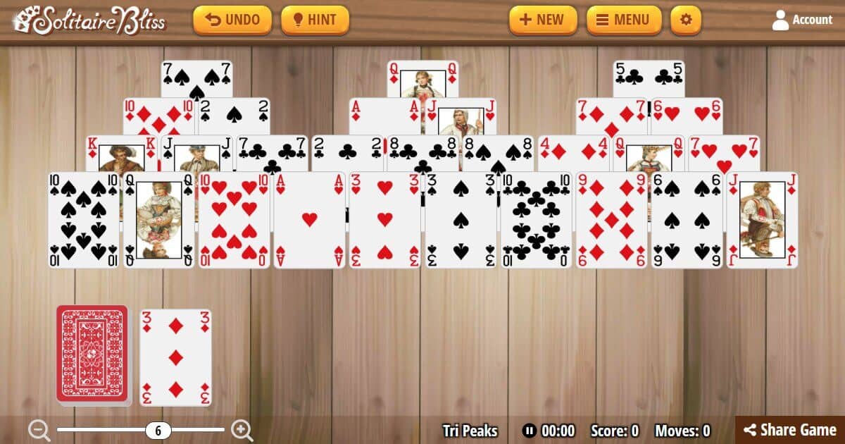 Tri-Peaks Solitaire: A Guide to Four Popular Variations