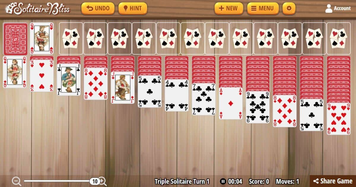 Quadruple Klondike Solitaire - Play Online for Free